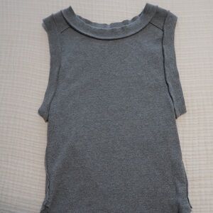 We The Free Heather Gray Knit Top